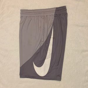 Nike gray athletic shorts, size M
